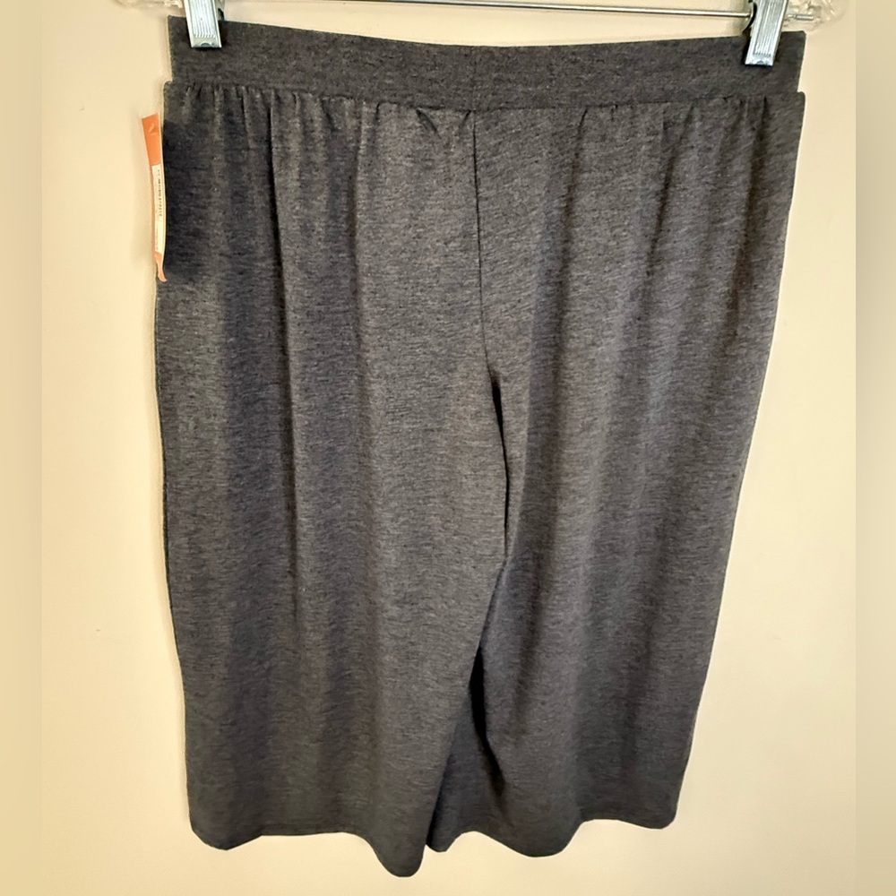 Gilligan & O’Malley gray Bermuda sleep shorts pull on soft SZ SM - Picture 2 of 11